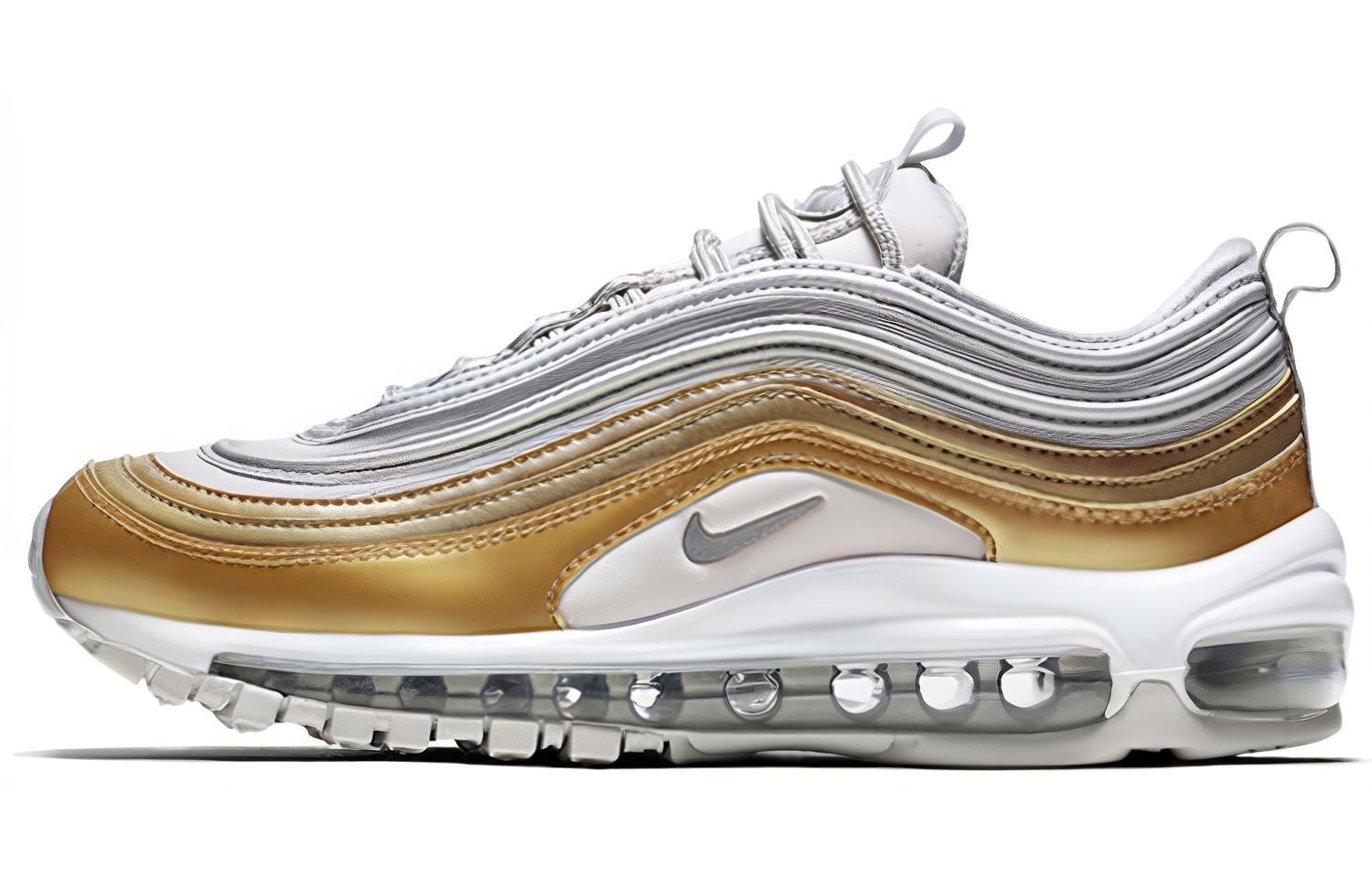 Nike Air Max 97 Vast Grey Metallic Gold Women s AQ4137-001 35.5