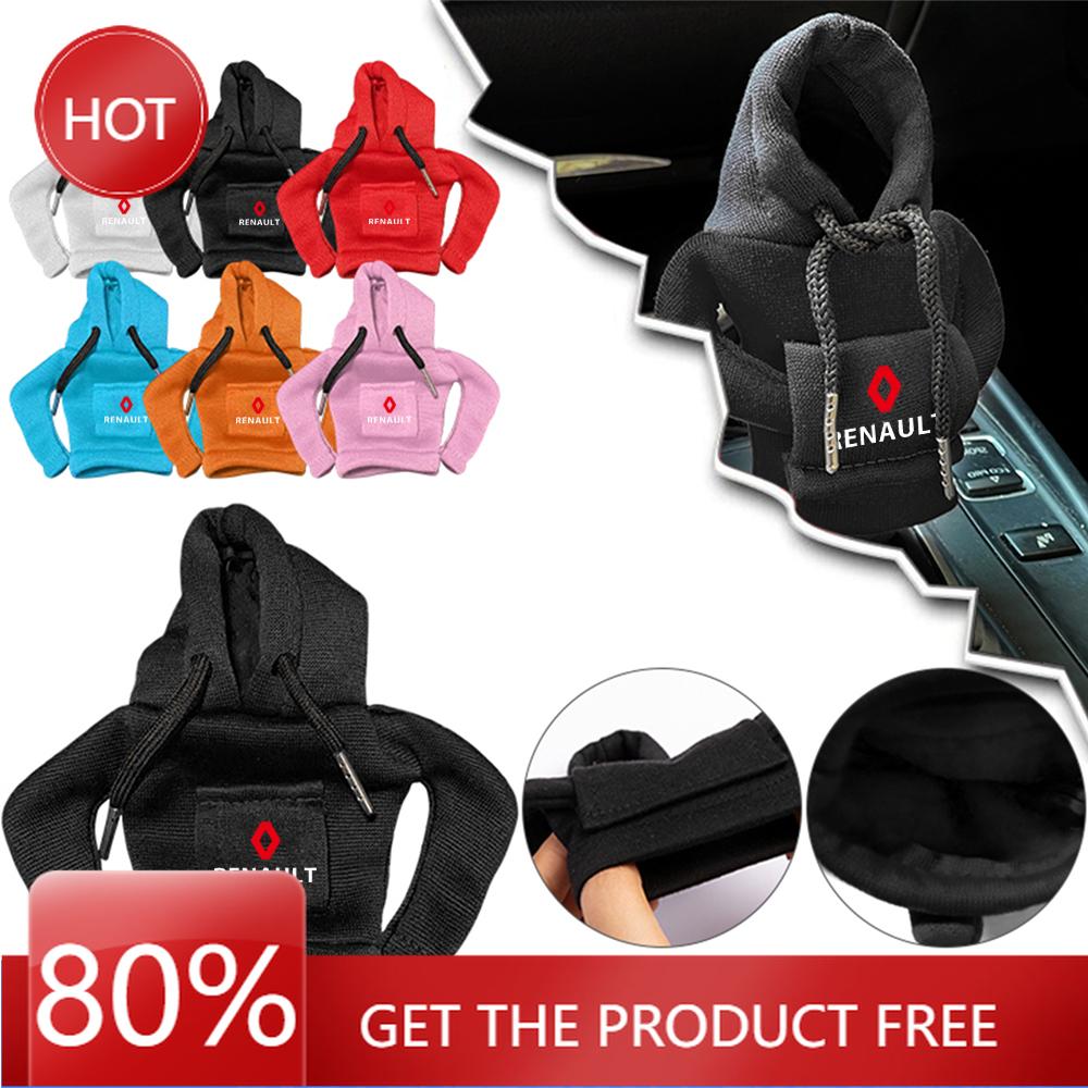 2026 Hot For Renault Hub Caps 1pcs Car Gear Shift Knob Cover Gear Stick Protector Mini Hooded Sweatshirt Shirt For Renault Talis
