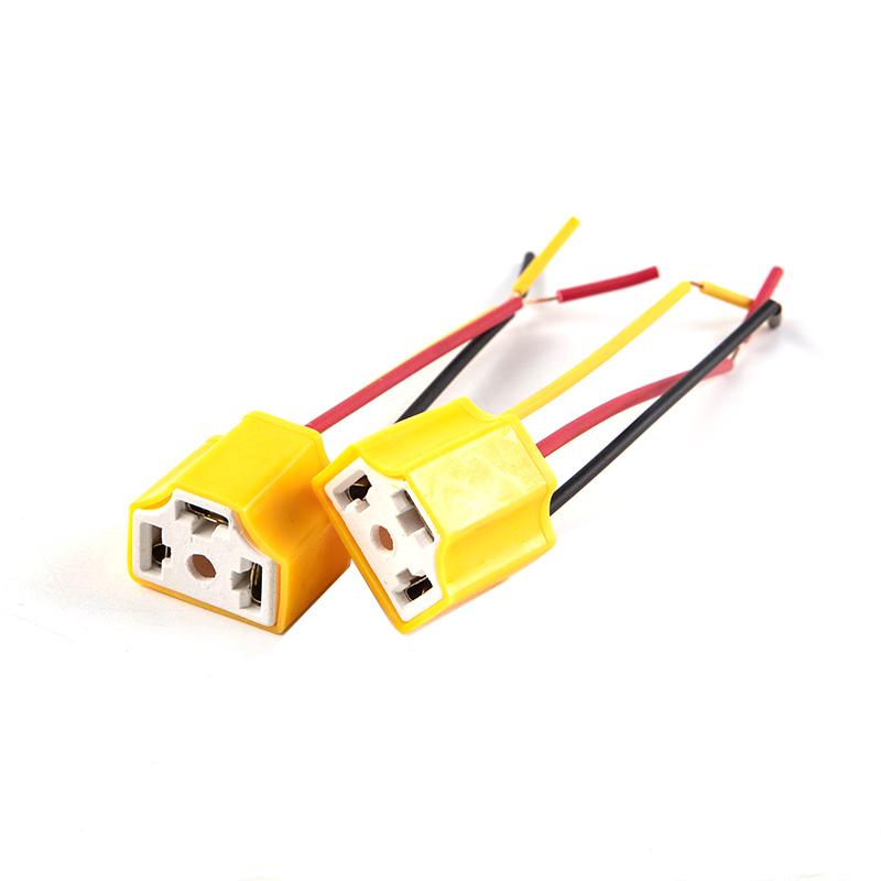 5Pcs Auto Scheinwerfer Keramik Sockel H4 Keramik Stecker Hohe Temperatur H4 Buchse