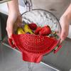 Silicone Colander Clip Strainer, Food Filter, Pot/Pot/Frying Pan Snap Strainer, Clip-on Pot Strainer, Heat-Resistant Bowl, Rice Washing Bowl, Cookware