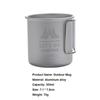 Portable Camping Aluminium Alloy Cup Foldable Handle Beer Coffee Mug  Kitchen Equipment