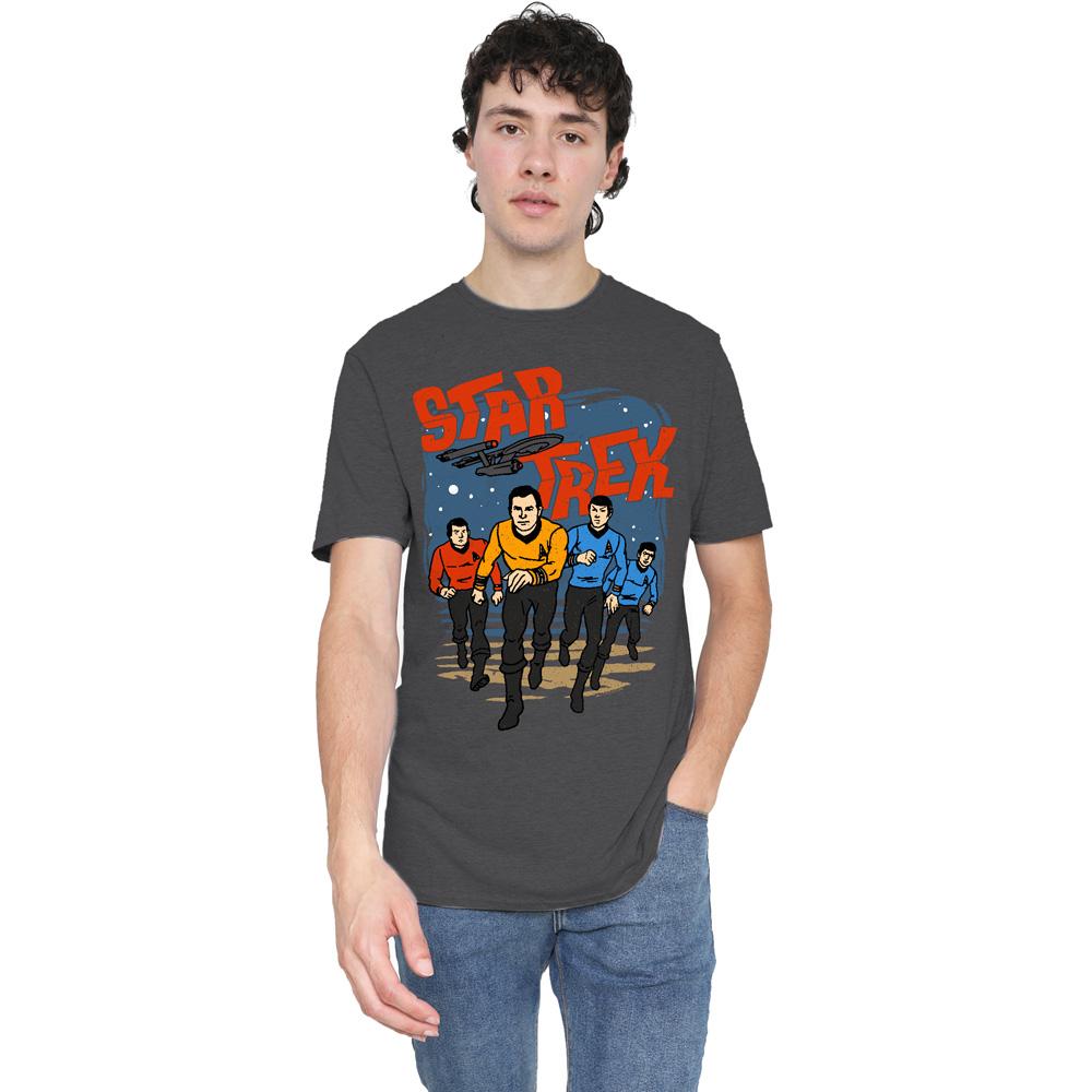STAR TREK Unisex Erwachsenen Run Forward T-Shirt