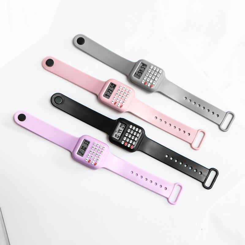 Multifunctional Calculator Watch for Kids - Detachable Strap, Date & Numbers