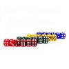 24PCS Rounded Dice Set Translucent Acrylic 6 Sided Dices for Board Games Classroom Activities 4 Colors 16mm   0.63in