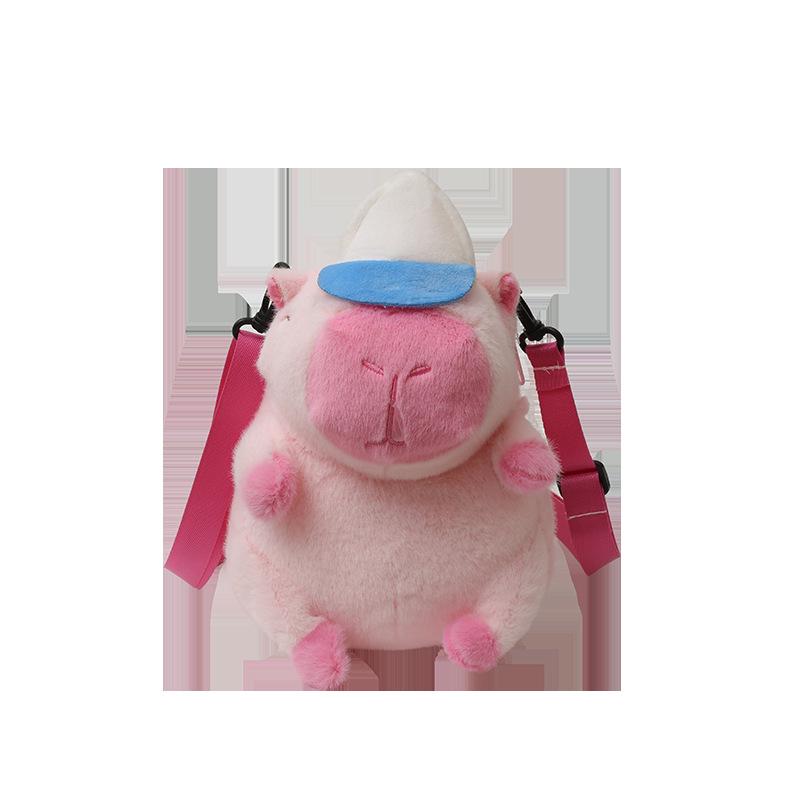 

Плюшевый рюкзак Капибара 2024 - Милая и универсальная мультяшная студенческая сумка для девочек One Size