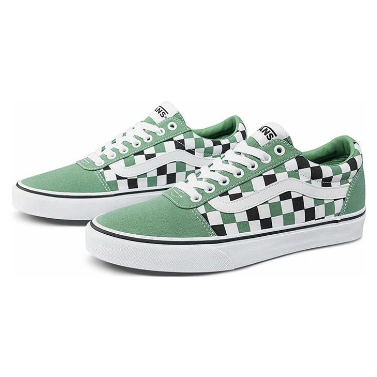 Vans Ward Retro Easy To Wear Low Top Canvas Shoes Unisex Sneakers Green White Black VN0A36EMY9H