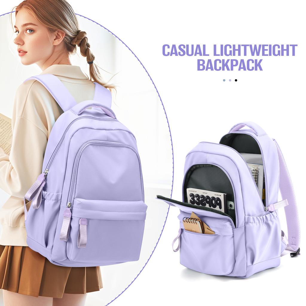 Large Capacity School Backpack, Lightweight City Daily Commuting Backpack for Men Women's Casual Backpack, Youth Laptop Backpack