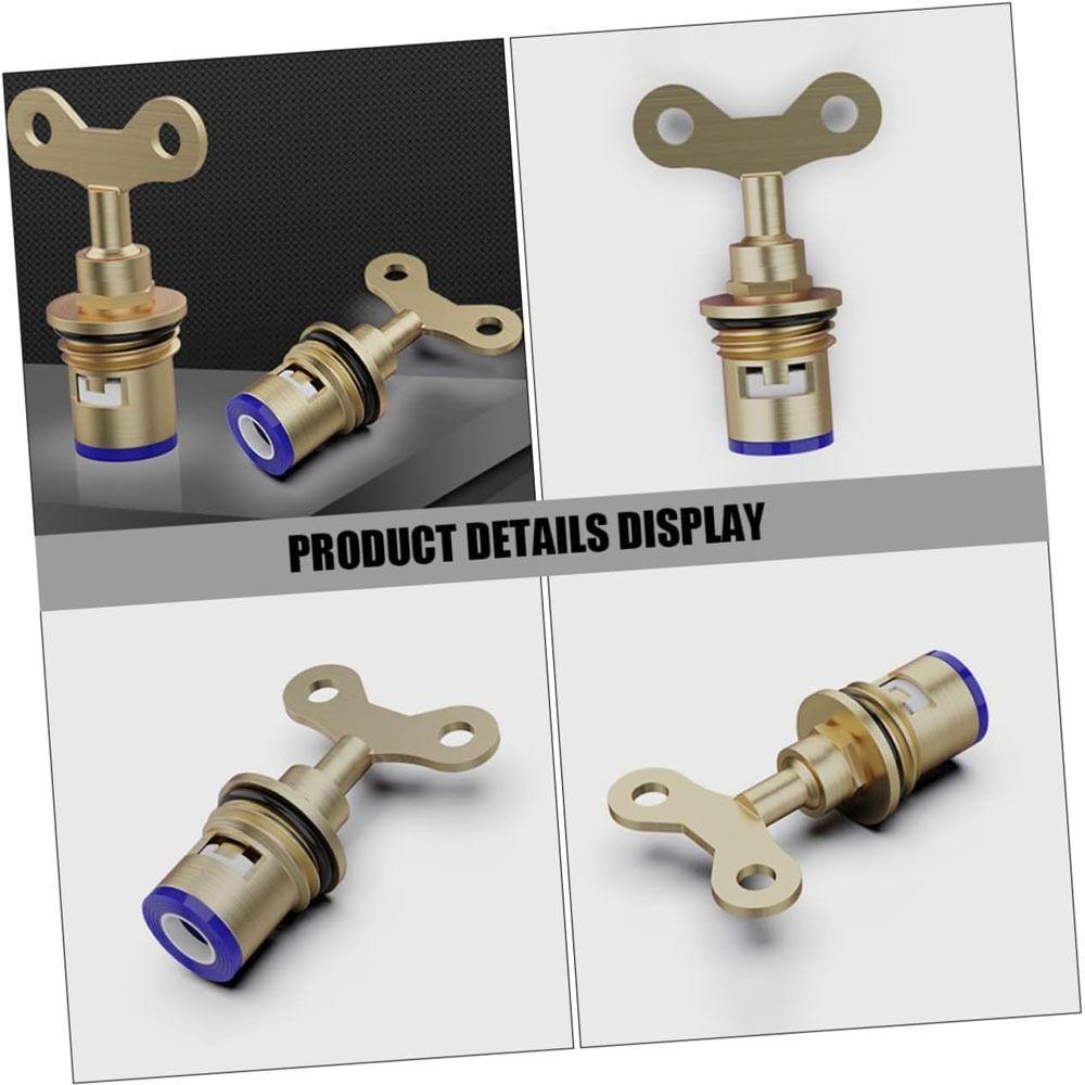 Replacement Stainless Steel Copper Valve Yellow Core of Faucet Thickening Heater Radiator Bathroom