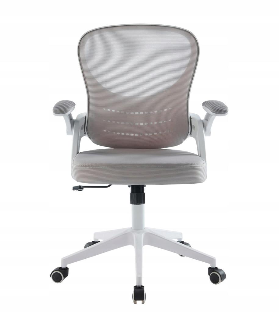Children's gray mesh swivel chair for learning, adjustable height