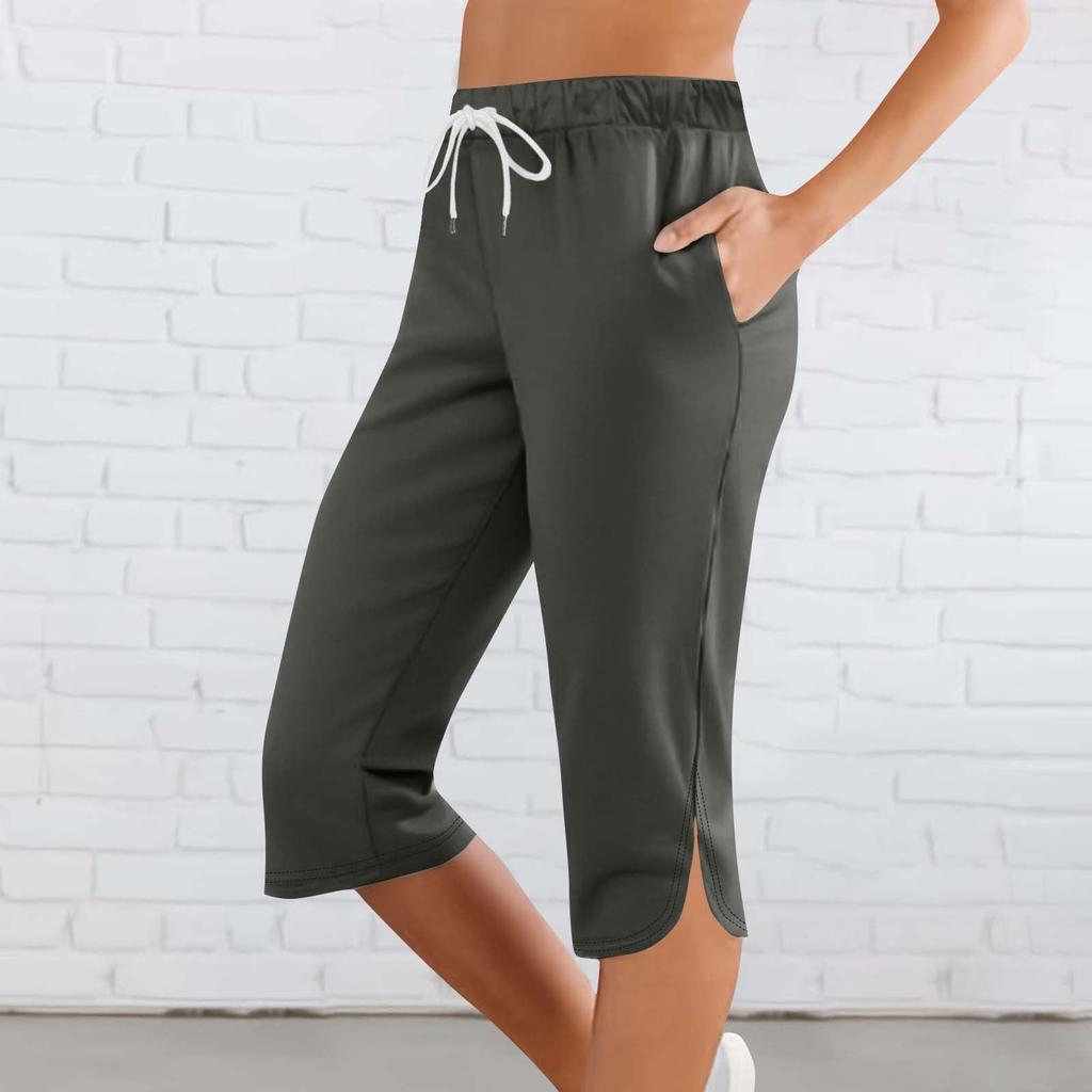Women's Fashionable And Comfortable Yoga Pants: Slim-Fit, Mid-, 7/8 Length
