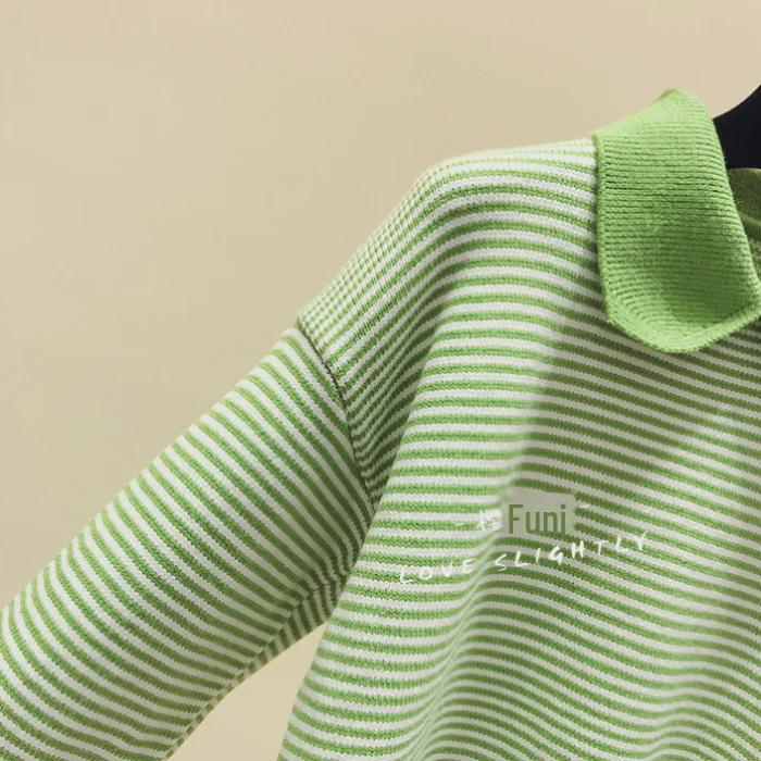 Women's Loose Pullover Sweater - 2024 Autumn Korean Doll Collar Style, Thick Knit