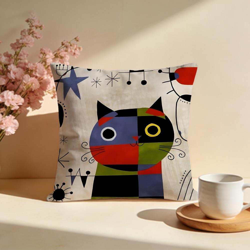 Hot JJoan Mirosew Cushion Cover Stylish Washable Pillow Cover Ideal for Couch Bedroom Car Decoration