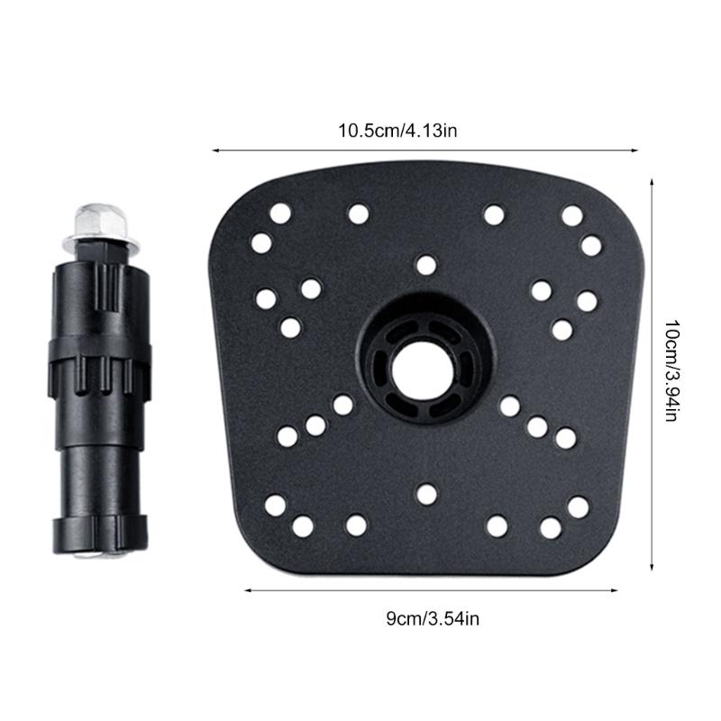 Marine Electronic Fish Finder Mount Plate Boats Fish Finder Mount Bracket Fish Finder Mount Base, 360 Degree Adjustable