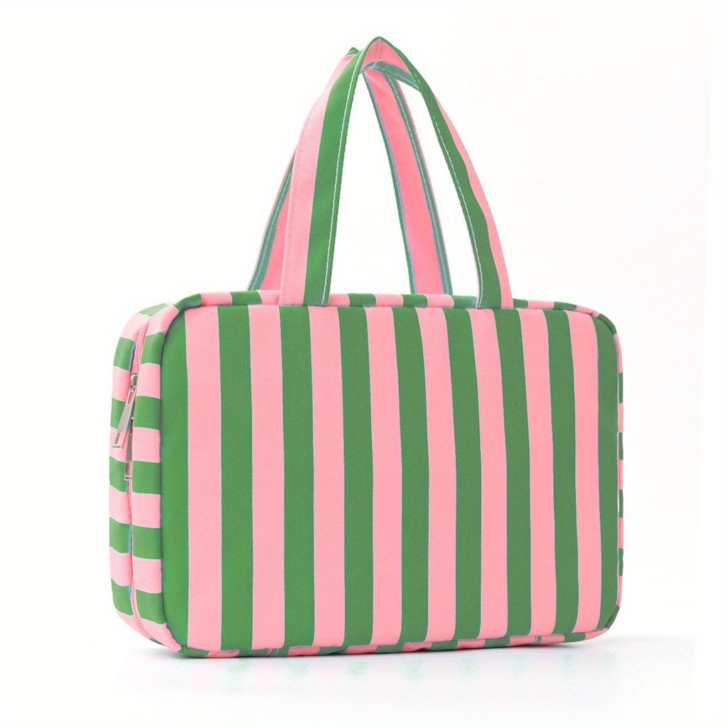 1pc Large Capacity Elegant Travel Cosmetic Bag Suitable for & - Polyester Storage, Spacious for Business Trip, Daily Use, Gift