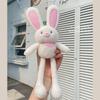Rabbit Pull Out Plush Toy Keychain With Durable Fabric For Gift Doll Giving