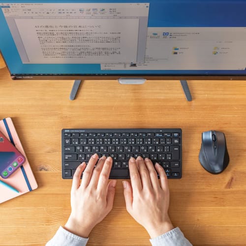 Sanwa Supply Keyboard Wireless (USB A Receiver) Slim Design Antibacterial Pantograph Black SKB-WL36BK