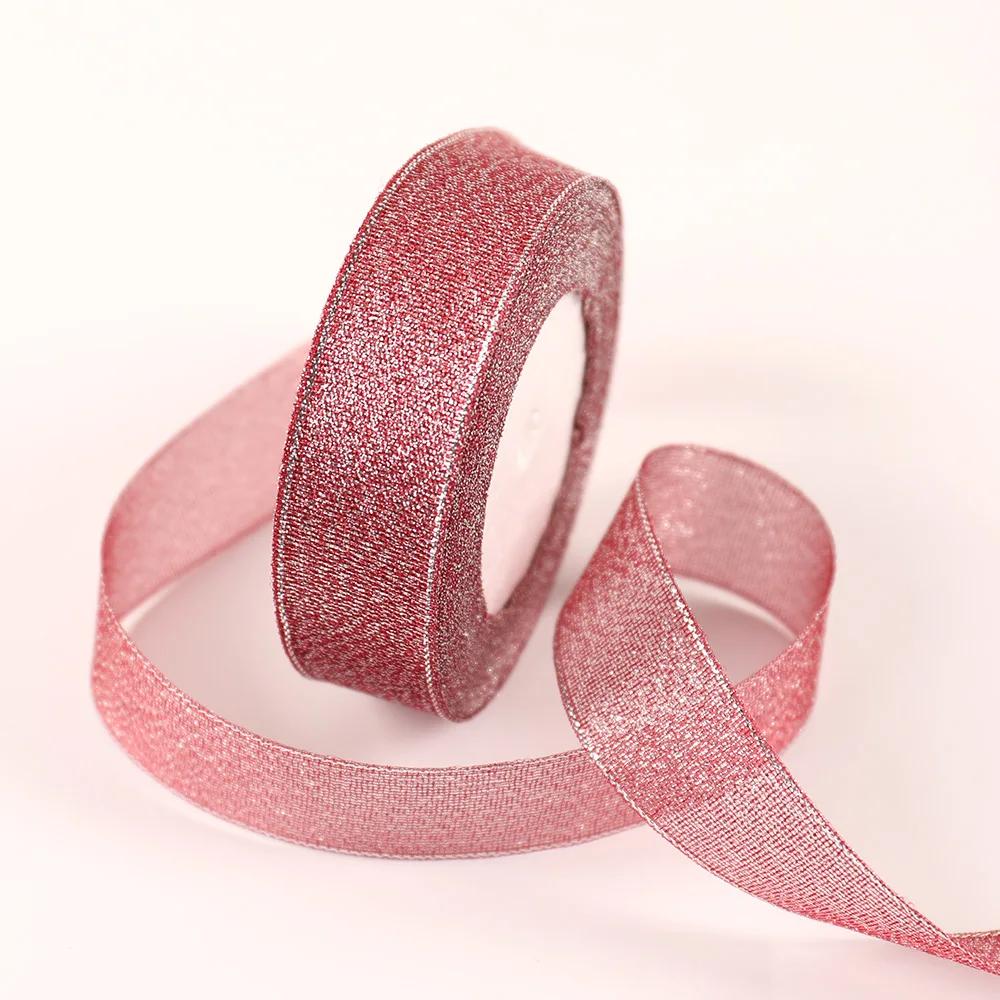 25yards 20mm Colorful Onion Glitter Ribbon for Gift Packaging Webbing Christmas Wedding Decoration Supplies Handmade Ribbons