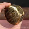 Brass Eight- Money-Making -Attracting Stress-Relief Ten-Sided Spinner Pure Copper Handheld Pixiu Wealth-Bring