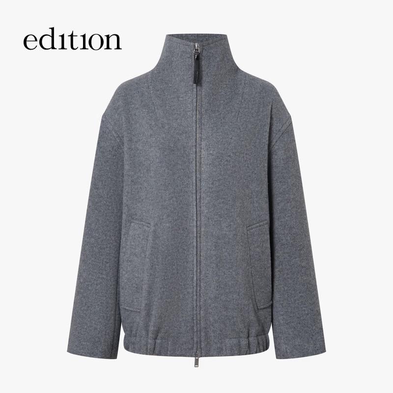 editionE+ 2025 Winter Wool Blend Sport Sweatshirt Jacket