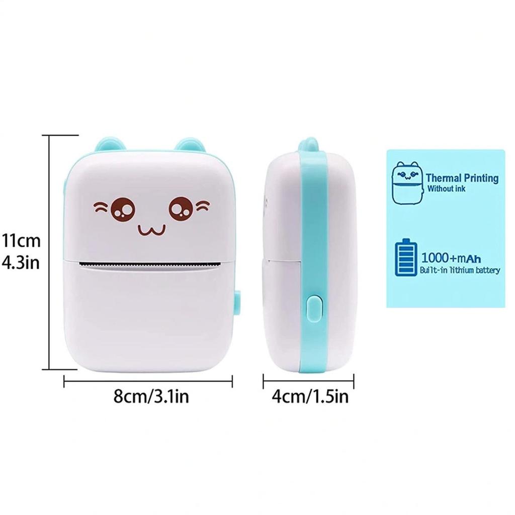 C9 Mini Cartoon Wireless Bluetooth Thermal Label Printer