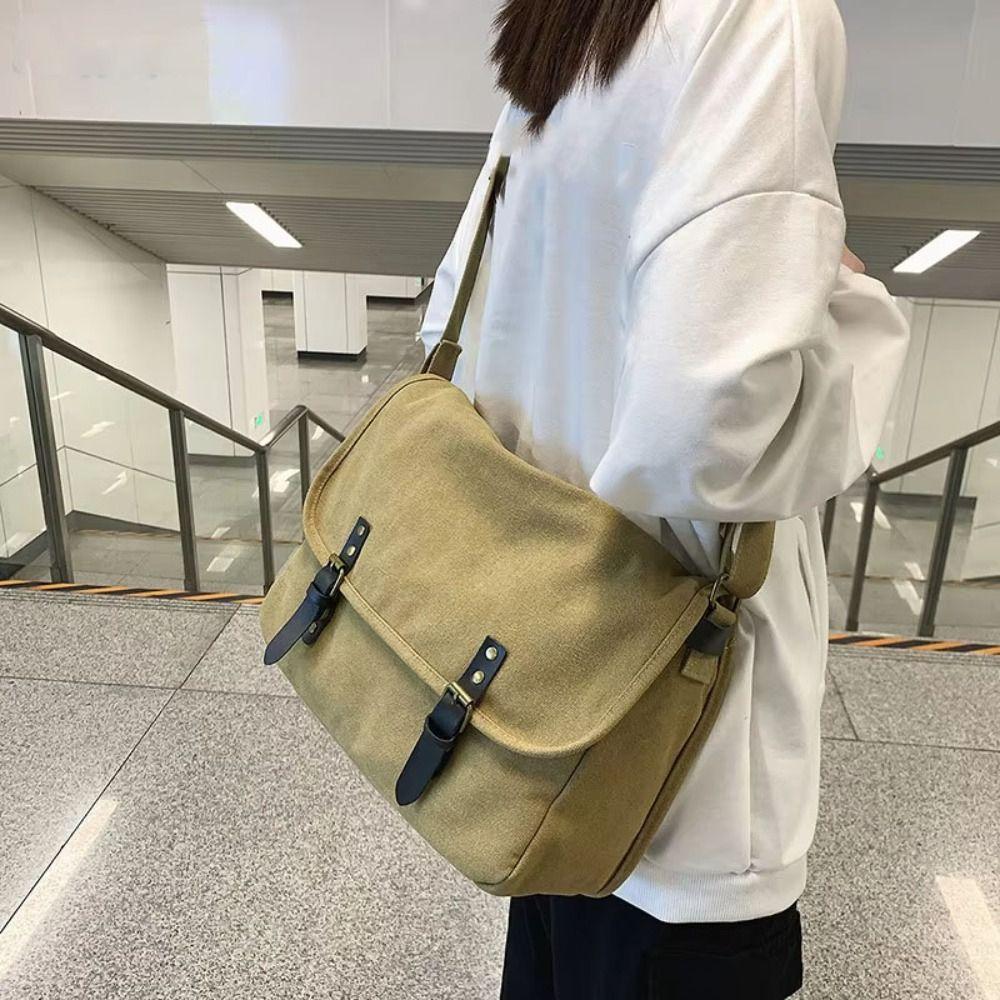 Vintage Crossbody Bag Casual Shoulder Bag Big Size Messenger Bag  Dating
