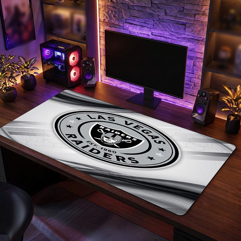 Las Vegas Raiders Pattern Mousepad Anti?Slip Rubber Desk Pad For Gaming Working Desktop Decoration