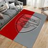 Arsenal Logo Red Gray Carpet suitable as a non-slip mat for the living room or bedroom sofa