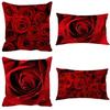 Elegant Romantic Rose Pillowcases In Soft Polyester Perfect For Home Decor And Comfort