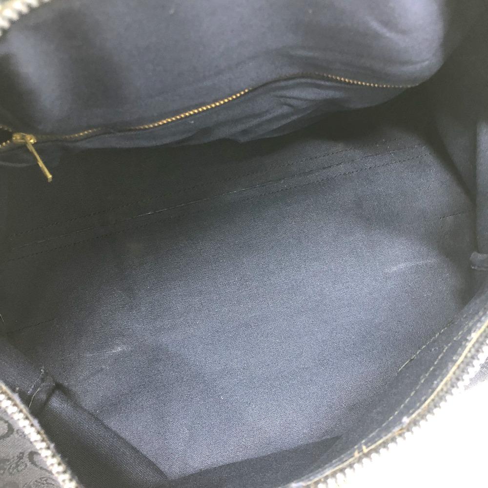 CELINE CMacadam Carriage vintage Hand Bag Duffle Bag Canvas/Leather Navy