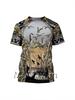 2026 new 3D digital printing duck hunting theme men's short-sleeved T-shirt outdoor leisure round neck breathable sports