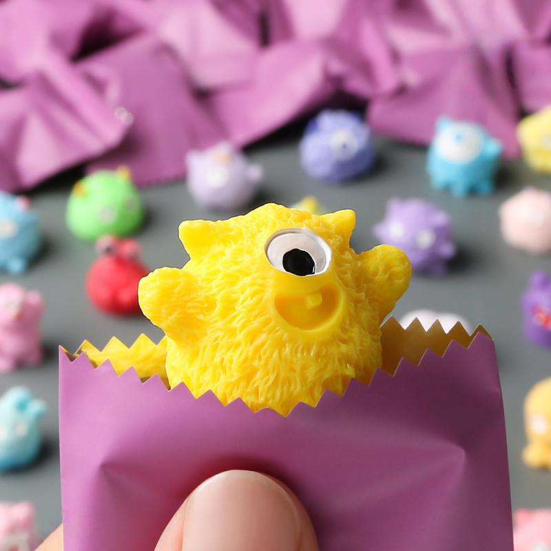 Plok Cute Mini Monster Blind Bag Resin Figurine Car Dashboard Desktop Ornament Trendy Surprise Gift For Toy Collectors And Kids