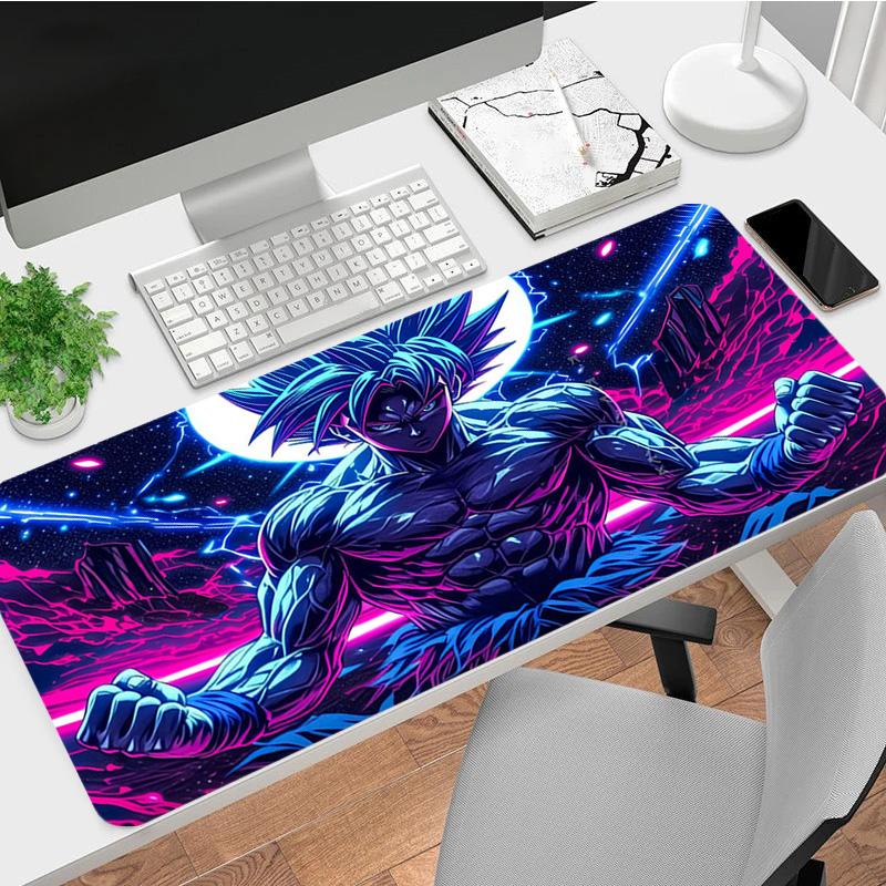 Super Saiyan Xl Gaming Mouse Pad Nonslip Rubber Base Stitched Edge Waterproof Desk Mat For Pc Laptop Gamer Office Computer Accessories C9276