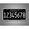 Personalized Tennessee Black Custom Metal Sign Retro Home Wall Decor
