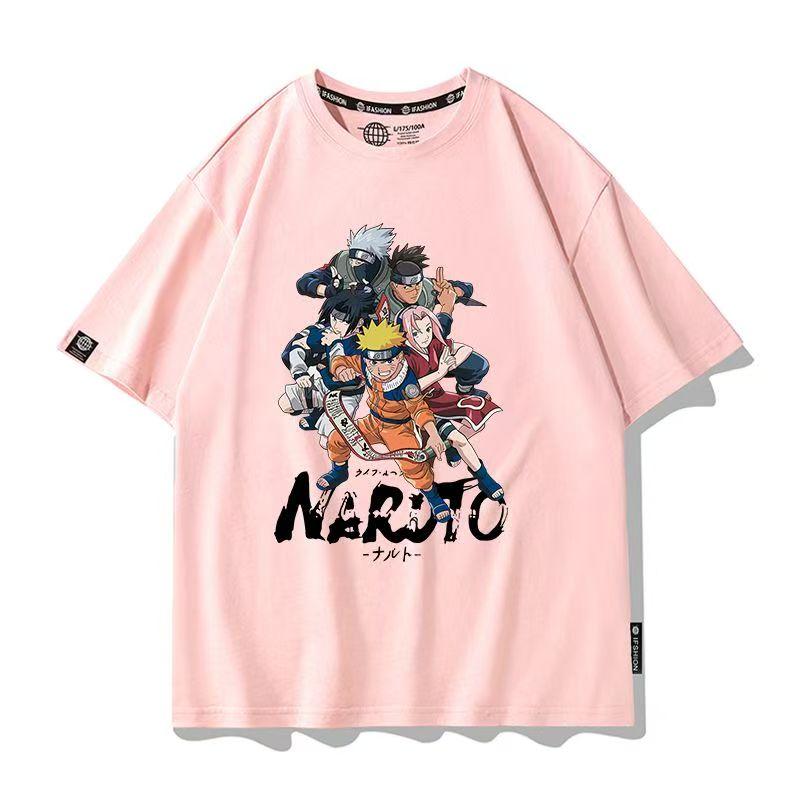 Men's Naruto Anime Graphic T-Shirt, Sasuke Uchiha & Pain Akatsuki Oversized , Summer Loose Fit Casual Streetwear for Boys&Girls