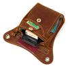 Men's Retro Genuine Leather Waist Bag, Crazy Horse Leather Leg Bag, Casual Mobile Phone Baotou Layer Leather Small Hanging Bag