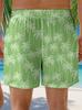 Summer Beach New Coconut Tree Drawstring Printed Seaside Beach Casual Men'S And Young Men'S Shorts