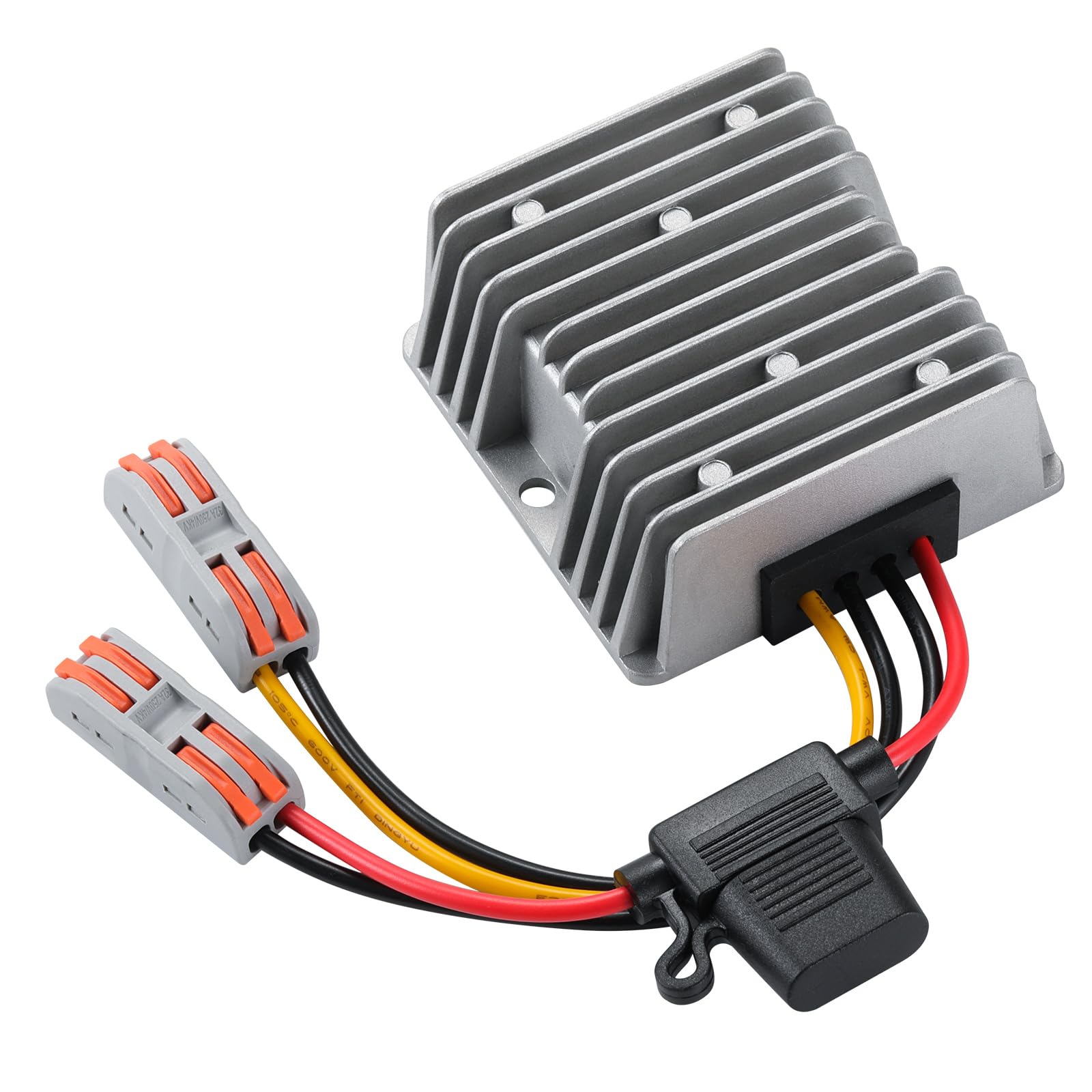 

MZHOU Voltage Stabilizer with Quick Connect Adapter Stabilization Converter DC/DC 9-32~12V MAX, 12V/10A Cable, DC-DC