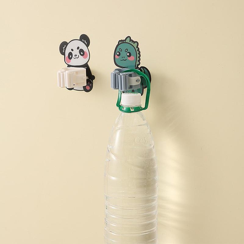 Self Adhesive Wall Mop Holder Brush Broom Organizer Rack Multi-Purpose Door Key Umbrella Hanger Hook Bathroom Toothbrush Storage