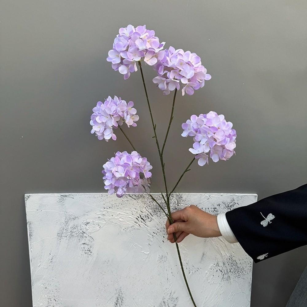 5 Köpfe Künstliche Hortensienblüten Schneeball-Viburnum Fake Blumendekoration Hochzeitsdekoration