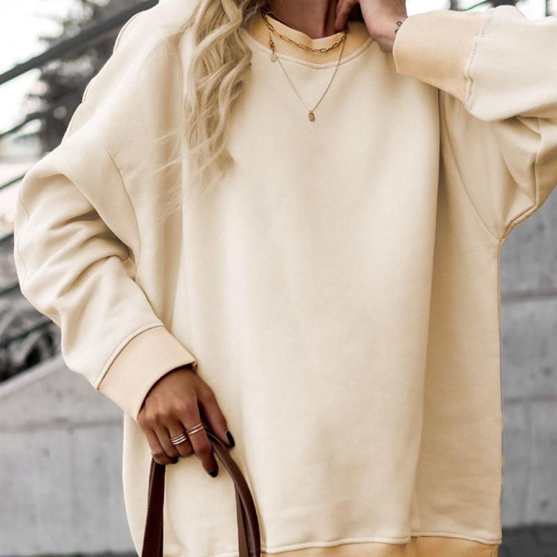 Women s Fashion Suit Irregular Long-sleeved Sweater Female M