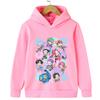 2025 KPop Demon Hunter Cartoon Girls Boy Hooded Sweatshirt Warm Children's Korean Wave Fashion Casual Tops Casual Girls Clothing