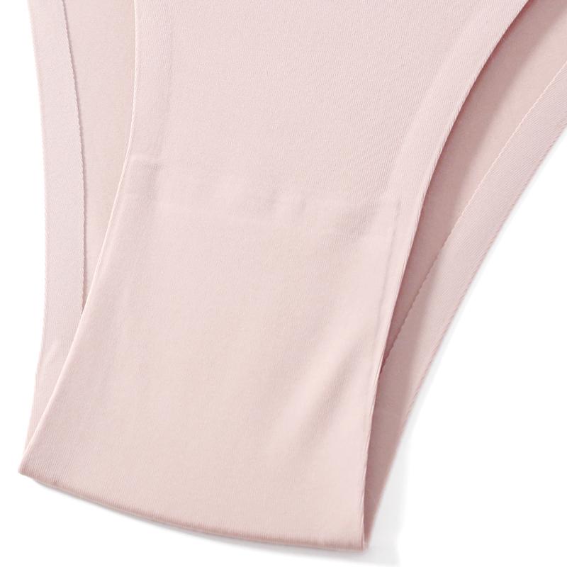 Women Sexy Ice Silk Panties Low-waist Seamless G String Lingerie Solid Half Hip Underwear