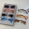 Comfortable Durable High Quality Retro High End Stylish Alloy Metal Square Shaped Female Male Women Sun Glasses