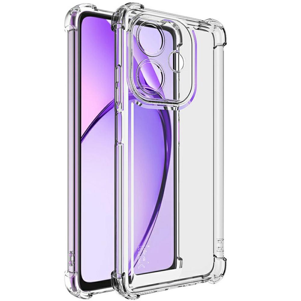 

IMAK UX-4 Series Clear Phone Case for Oppo A3x 5G (India)/A3x 4G/A60 5G/A3 5G/A40 4G/A40M 4G Four Corner Shockproof TPU Back Cover Style A