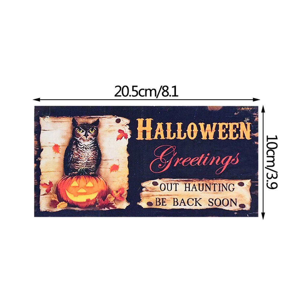Pendant Pumpkin For Home Door Wall Halloween Decoration Wooden Plaque Wood Sign Hanging Ornament