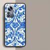 Blue White Porcelain Pattern Phone Case For Redmi Note 15 Pro 5G 14 13 12 Pro Plus 11 11T 11E 11S 10 Pro 10S 9 9S Cover Cell Cle