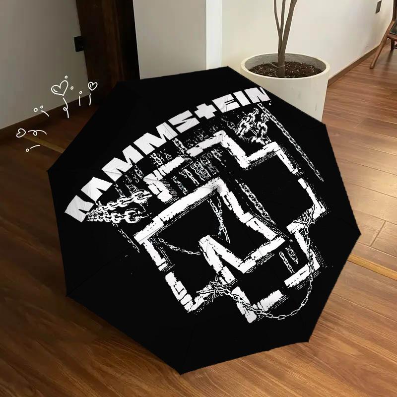 1pc Rammstein Themed High-quality Umbrella,Automatic Opening and Closing Umbrella,Multi-functional Umbrella G0811018