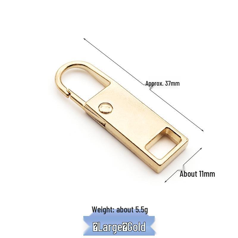 Tool-Free Metal Zipper Puller for Luggage, Bags, Jackets, Clothes, and Shoes