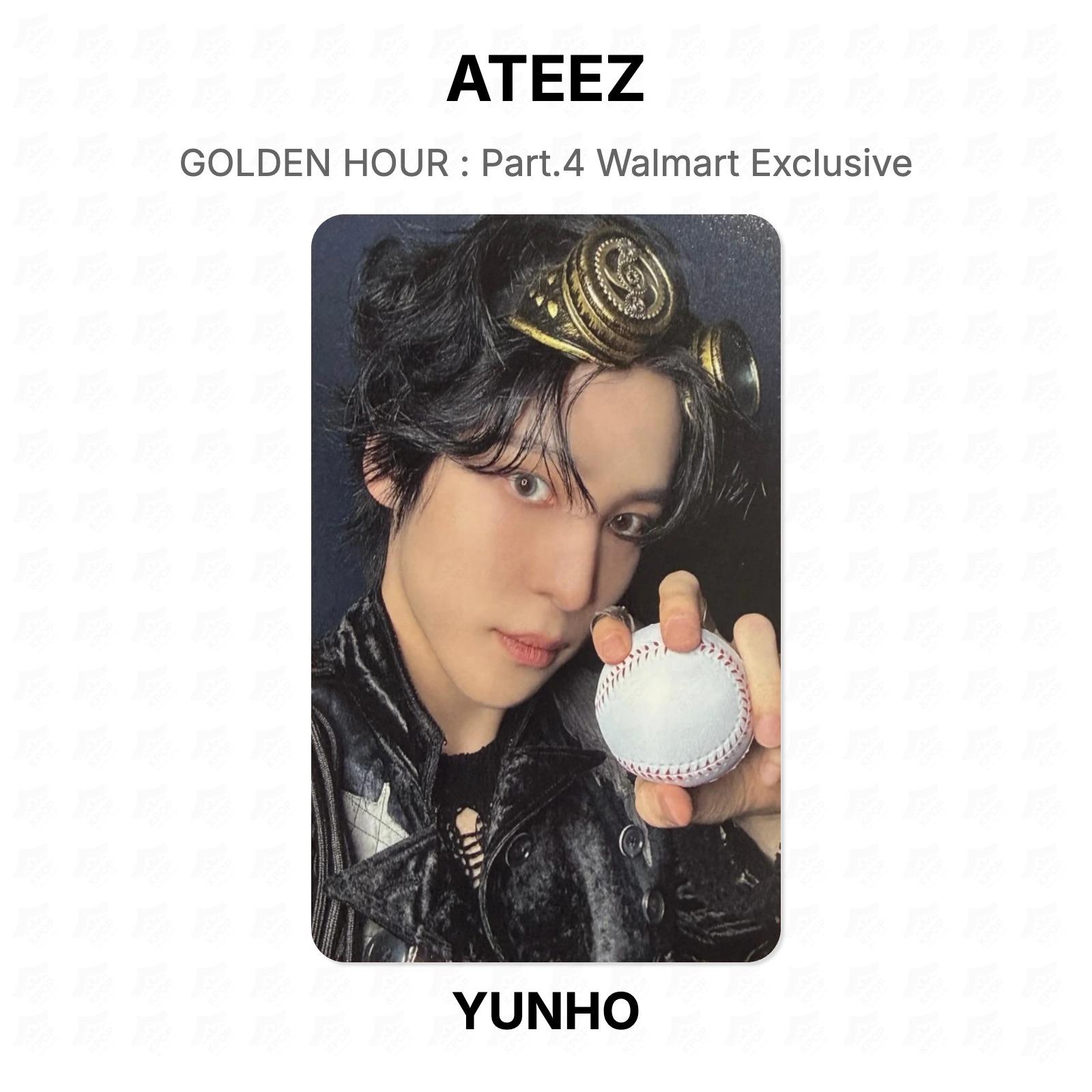 ЗОЛОТОЙ ЧАС ATEEZ : Часть 4 Официальная фотокарточка эксклюзивно для Walmart YUNHO