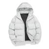 2026 Winter Youth Plaid Glossy Hooded Thickened Cotton Jacket for Couples